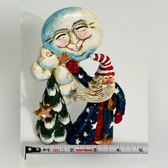 Pam Schifferl Winter Eve Sandman Moon Stars Midwest Season Cannon Falls - Picture 4 of 8